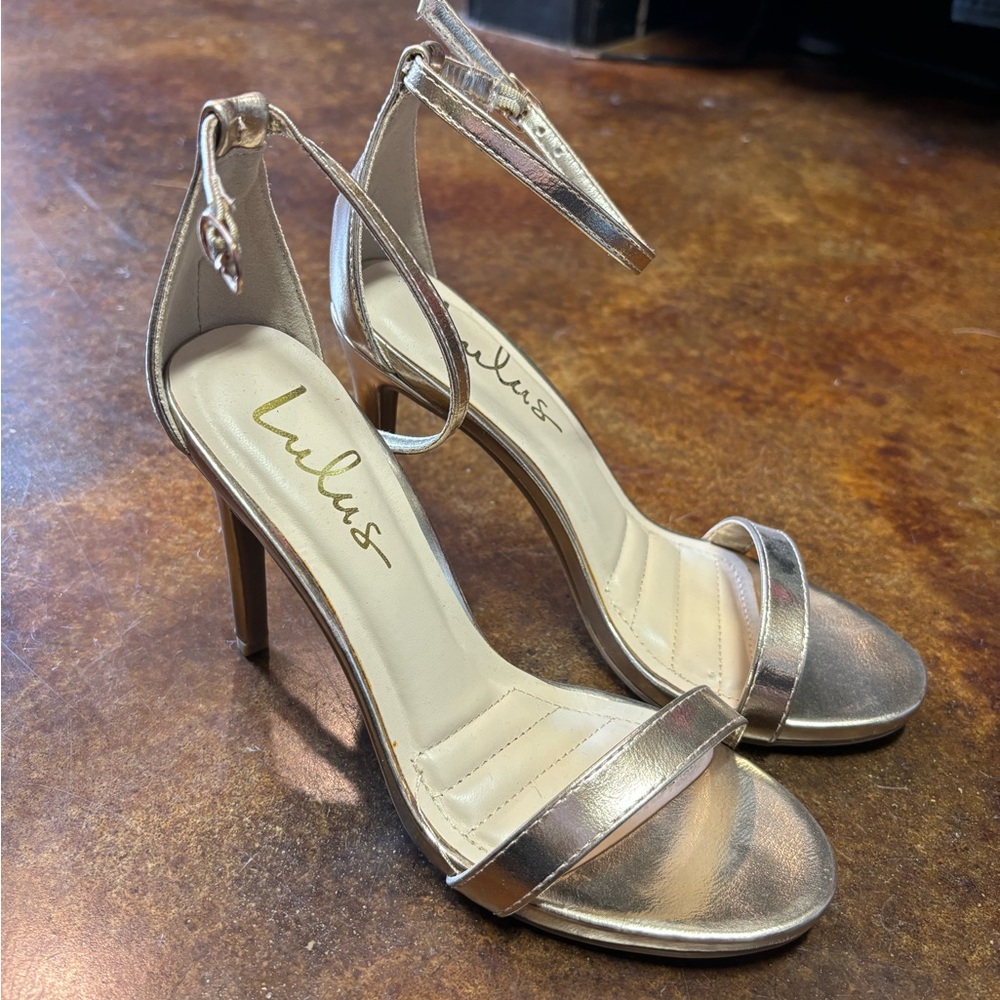 Gold LuLus heels